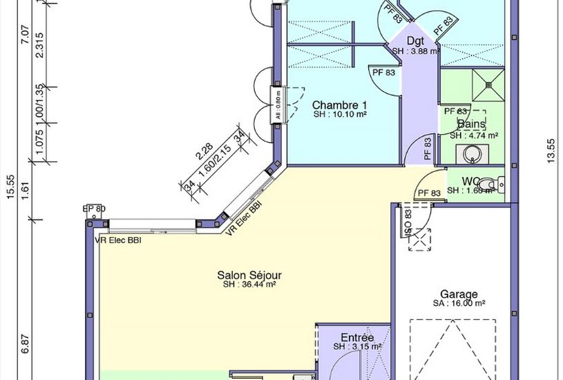  Vente Terrain + Maison - Terrain : 702m² - Maison : 94m² à Saint-Agnant (17620) 