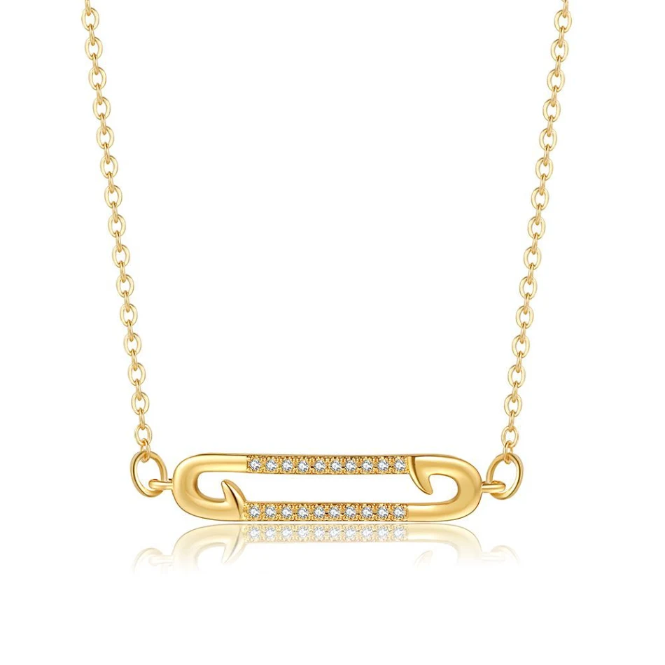 Nieuwe modieuze kruis ketting met clip knop, eenvoudig en persoonlijk, veelzijdig, perfect voor elke gelegenheid en outfit.