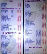 Sree Kitchens menu 1