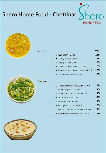 Shero Home Food - Chettinad menu 