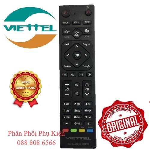 Điều Khiển Đầu Thu Viettel - Remote Đầu Thu Viettel