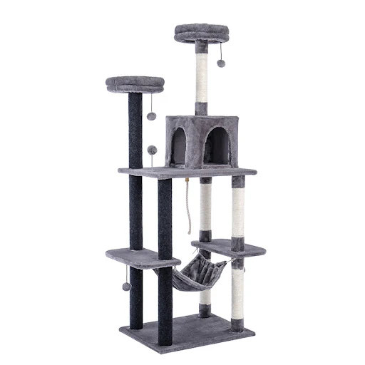9 Kinds Domestic Delivery Cat Tree House Tower Condo Cat Scratching Post for Indoor Kitten Jumping Toy with Ladder Playi