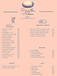 Parantha Nation menu 1