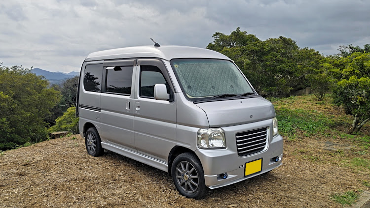 バモスホビオの道の駅軽車中泊・車中泊キャンプ・軽車中泊・車とアウトドアスポーツ・軽オーナーズミーティングで会いましょうに関するカスタム事例の投稿画像1枚目