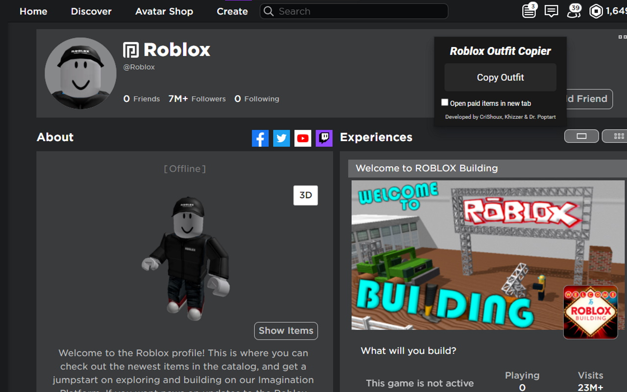 Roblox Outfit Copier Preview image 0