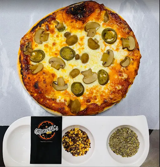 Mushroom And Jalapeno Pizza