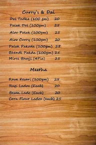 Sri Sai Tiffins menu 1