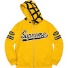 supreme®/vanson leathers® spider web zip up hooded sweatshirt ss21