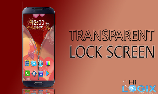 Transparent Zip Lock Screen