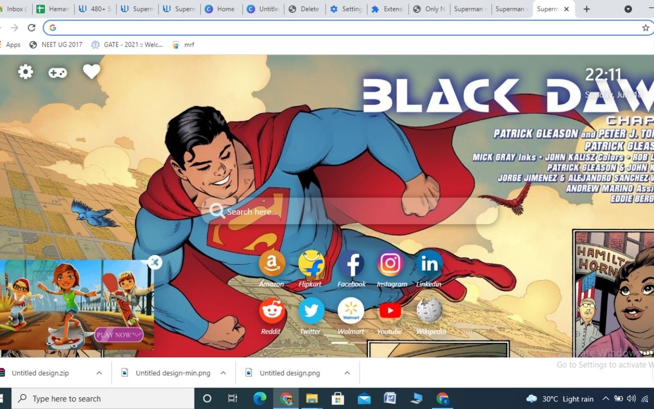 Superman Wallpaper New Tab Theme[Install] Preview image 2