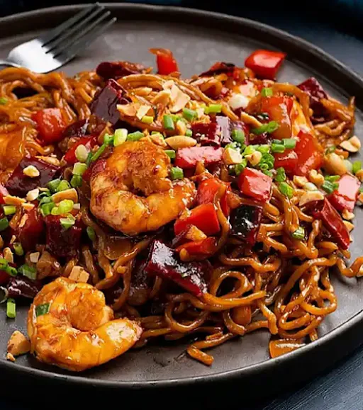 Prawns Schezwan Noodles