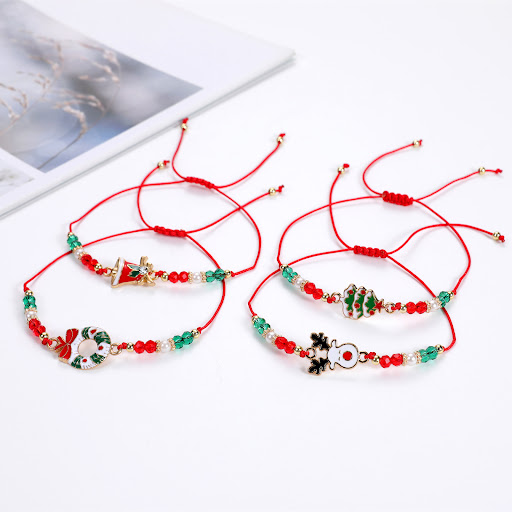 Title 1, Bell Christmas Tree Crystal String Beads Braide...