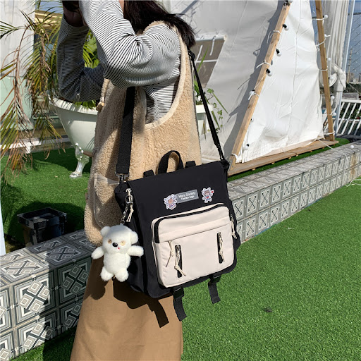 Title 4, Korean Version Ins Wind Hit Color Dual-use Bag....