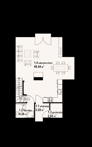 Rytowo dw19 - Rzut parteru