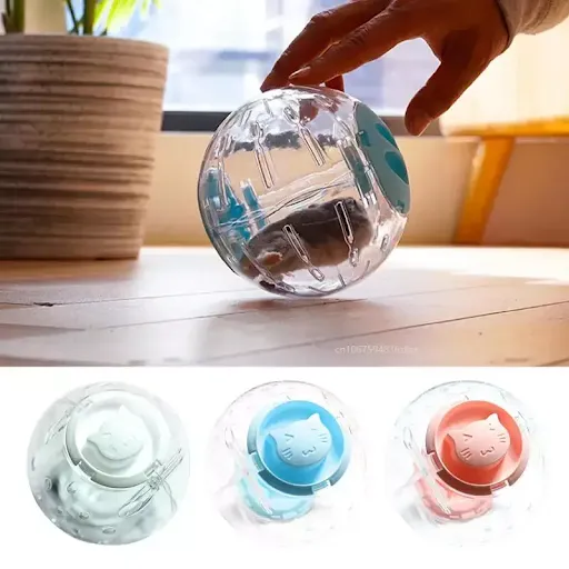 Small Pet Jogging Ball Toy Hamster Gerbil Running Exercise Ball Wheel Play Game Outdoor Sport Ball Grounder Pet Supplies