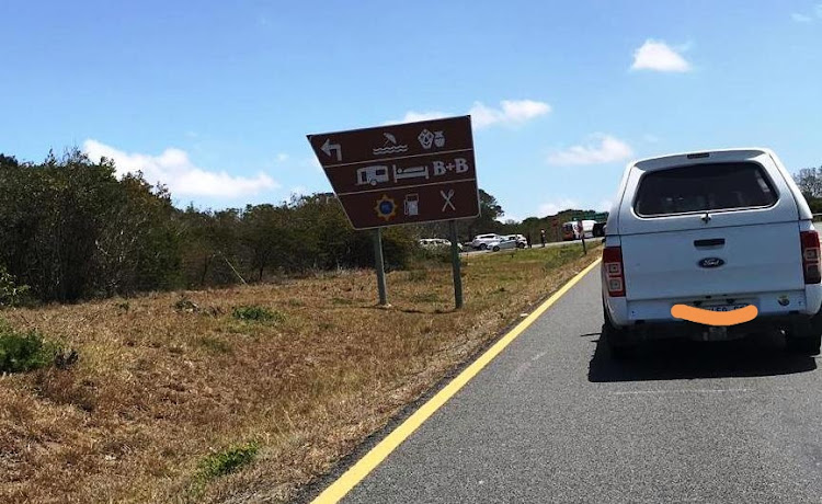 Traffic was disrupted on the R72 at the Kidd's Beach turnoff after a collision between a motorbike and a truck.