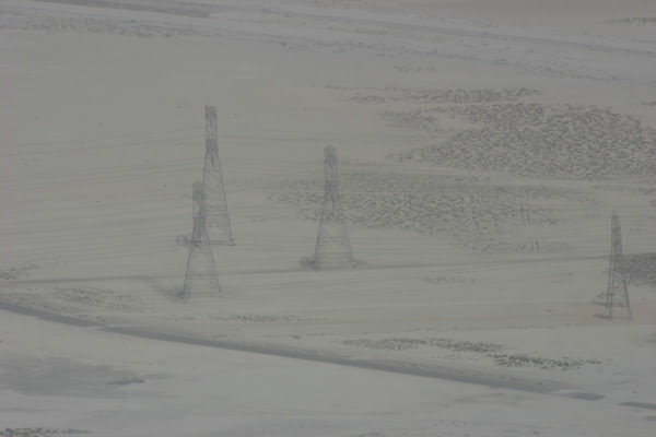 Elettricità dopo la riga di confine di smagina