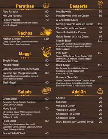 Brewers - The Coffee Bar menu 