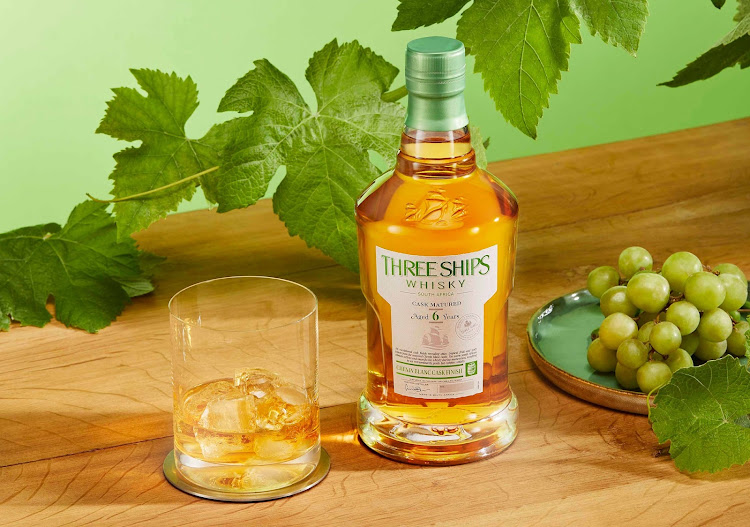 Three Ships Whisky 6YO Chenin Blanc Cask Finish is warm with delightful nuances of Golden Delicious apples, candied pineapple, subtle pepper and lemon zest on the palate. Picture: Three Ships Whisky