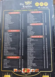 The Legends Restaurant menu 1