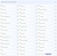 Sri Surya Restaurant menu 2