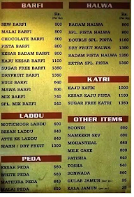 Vishnupatni Sweets menu 1