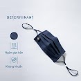 Combo 02 Khẩu Trang Vải Kháng Khuẩn Determinant - Det30 Màu Navy