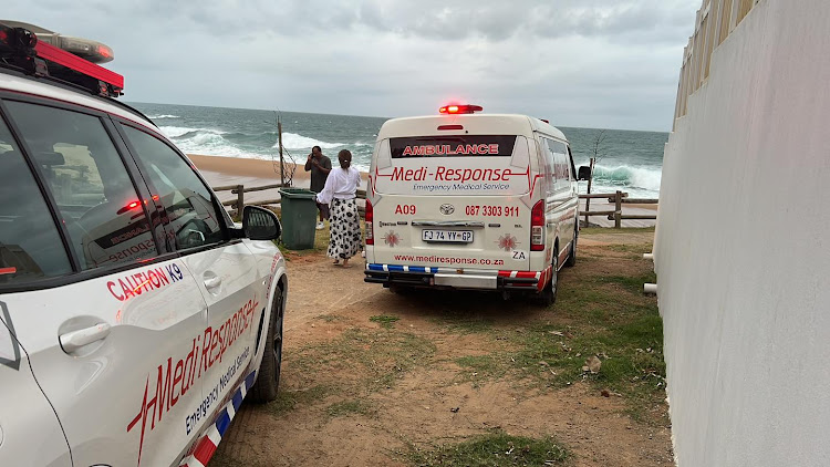 Medi Response paramedics said the family were taking photographs on rocks when a wave washed the child into the surf. The father saved the child before he got into distress.