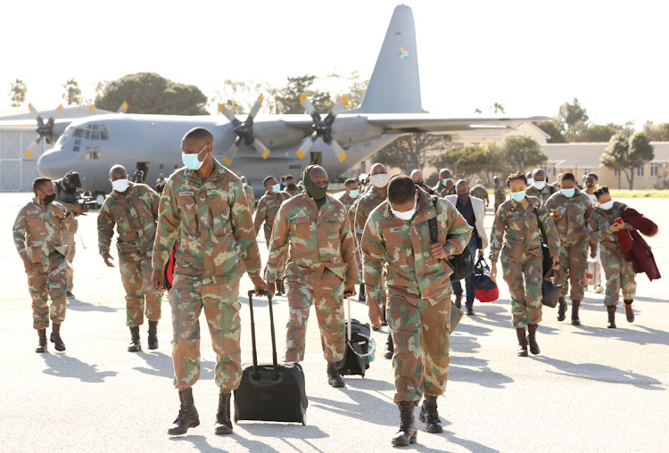 SANDF medics arrive in Port Elizabeth at the weekend to help in the fight against Covid-19 in the province