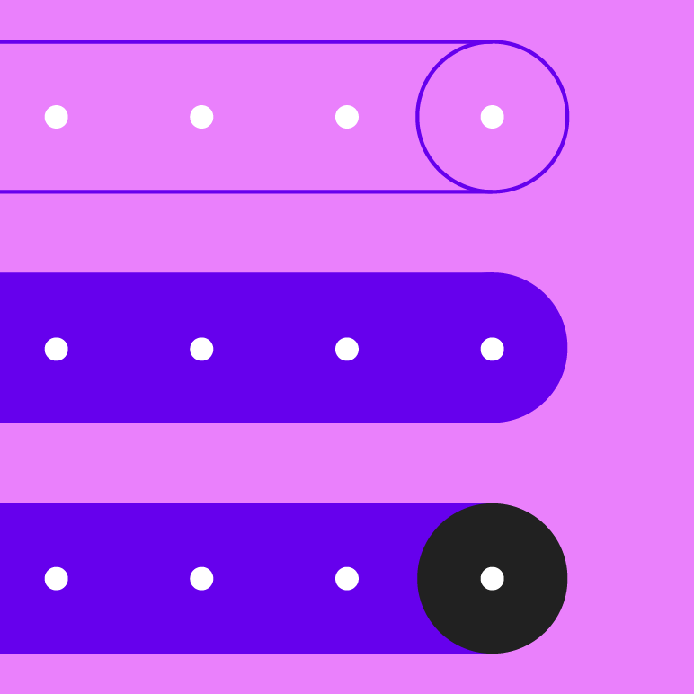 Abstract date picker with selected dates