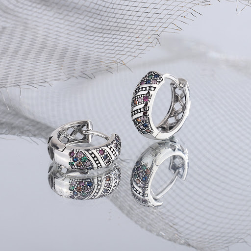 Title 1, Delicate Retro Thai Silver Chaoren Ring Earring...