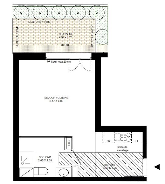 Vente appartement 2 pièces 29.77 m² à Colombes (92700), 259 300 €