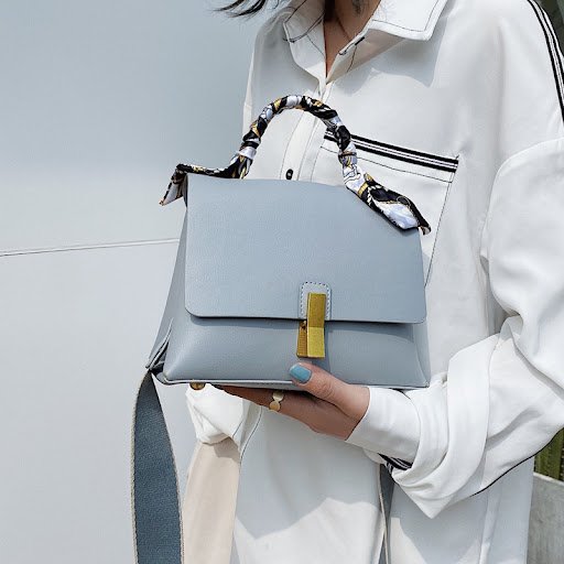 Title 6, Sac à main bandoulière femme avec écharpe, chic...