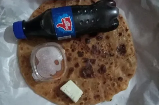 2 Paneer Paratha With Thums Up [250 Ml]