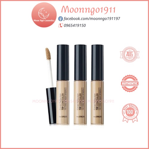 Kem Che Khuyết Điểm The Saem Cover Perfection Tip Concealer Spf28 Pa++ 6.5G