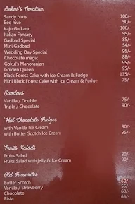 Gokul Veg menu 4