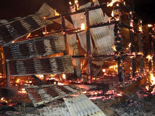 Fire at St Patrick’s High School in Iten on July 26, 2016. /FILE