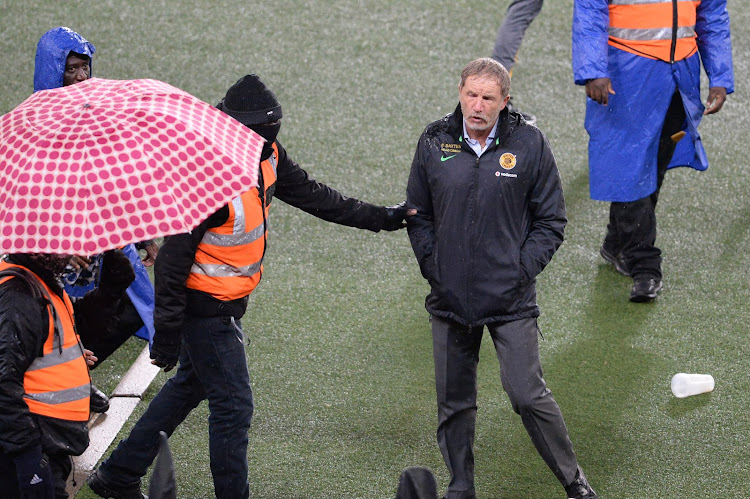 Kaizer Chiefs coach Stuart Baxter during the DStv Premiership match against SuperSport United at FNB Stadium on April 16.