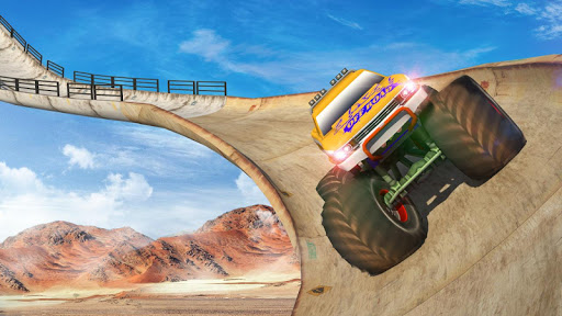 Vertical Ramp - Monster Truck Extreme Stunts