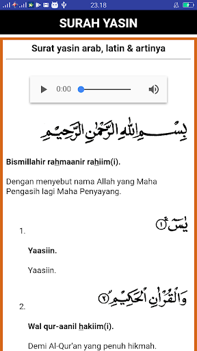 Surat yasin dan terjemahannya