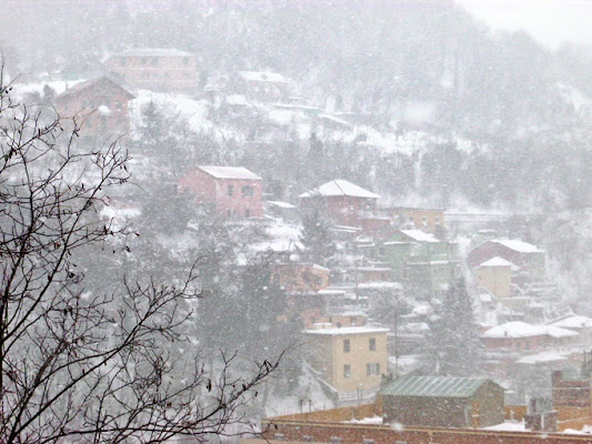 Nevica sul  Presepe di la monella