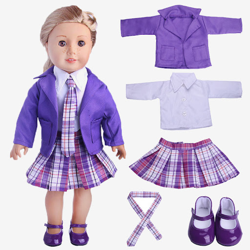 Title 10, Four-Piece Girl Doll Clothes Set Dress up your ...