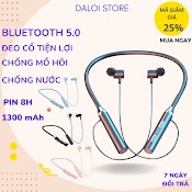 Tai Nghe Bluetooth Nhét Tai Gaming Bass Ấm Chơi Game Nghe Nhạc Quàng Cổ Thể Thao Có Mic Cho Điện Thoại G01 Dltech