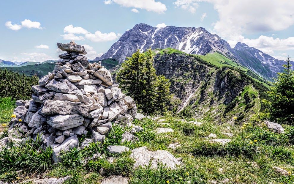  Vom Zirlseck Blick Gaishorn und Rauhhorn 