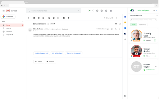 xiQ - Gmail Extension