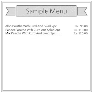 Sardarji Parathe Waale menu 1