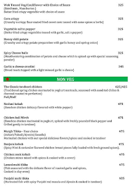 The Fern Residency menu 6