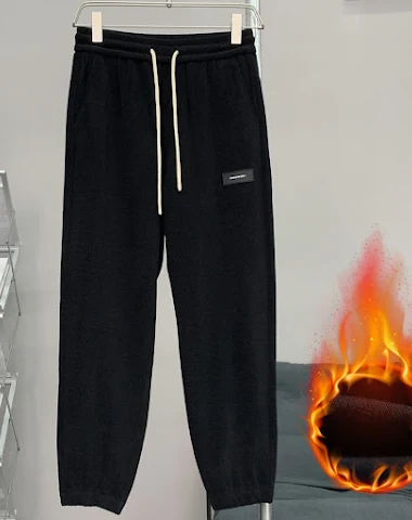 Pantalones deportivos de pana con l - 2