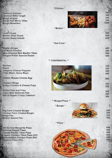 Amigos menu 