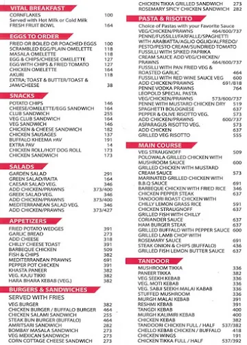 Leopold Cafe & Bar menu 